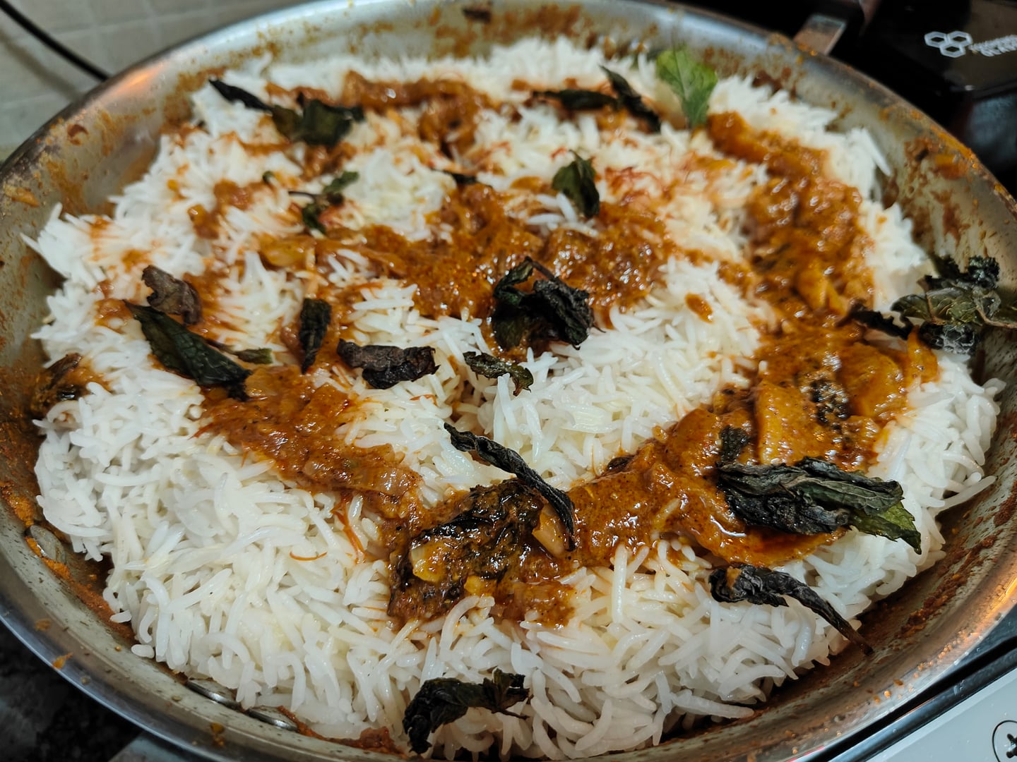 Add Curry, Mint Leaves